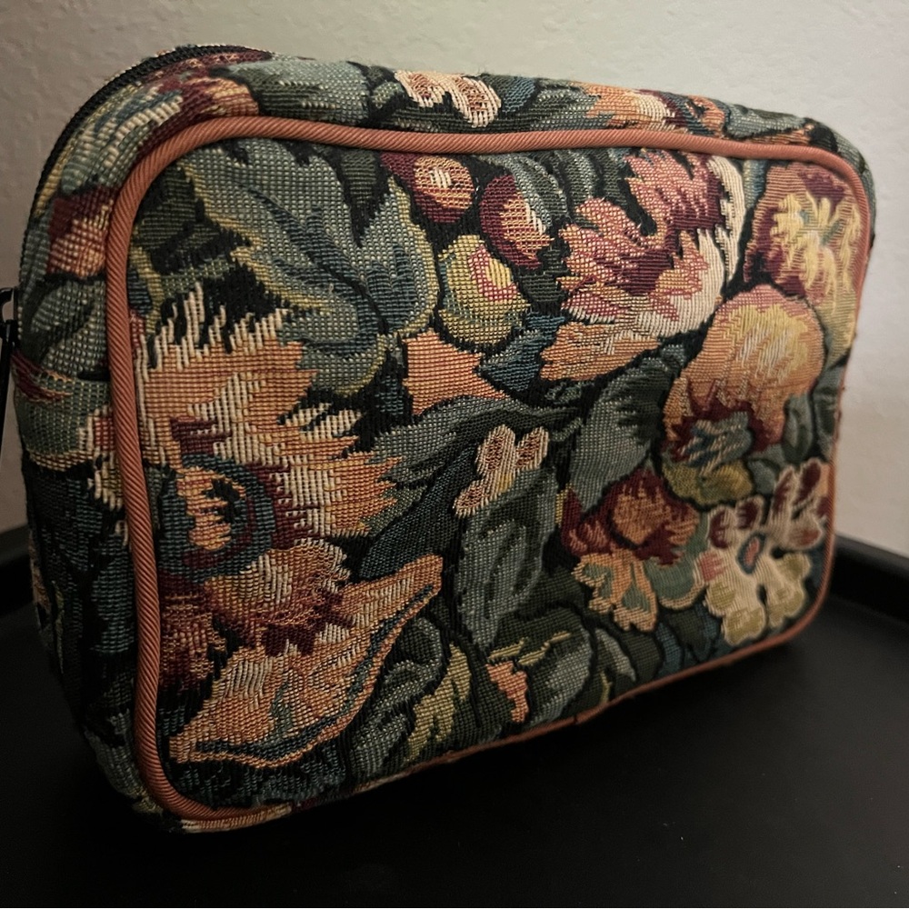 Tapestry Makeup Bag with Zipper